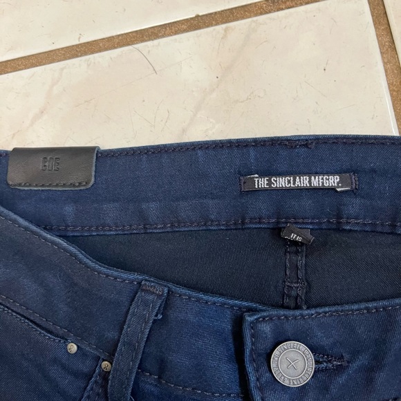 SINCLAIR MFGRP NWT! Dark Blue COE THE FIXED DENIM LEGGING Jeans Sz 25 NEW! - Picture 3 of 8